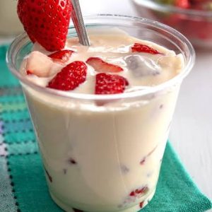 Fresas en Crema